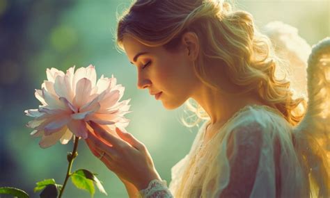 Symbolická fotografia anjelov alebo kvetov