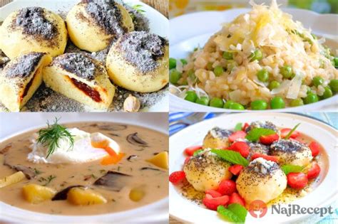 Fotografia rôznych bezmäsitých jedál vhodných na Veľký piatok