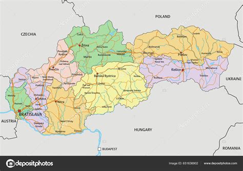 Mapa Slovenska s vyznačenými regiónmi, kde sú typické určité typy vinšov