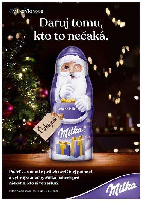 Schéma vianočnej kampane Milka: prepojenie digitálnej microsite, sociálnych sietí a charitatívneho rozmeru
