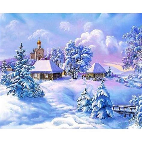 Návrh scény pre vianočnú besiedku: zasnežená dedinka s betlehemom