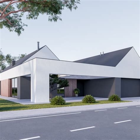 Vizualizácia moderného interiéru novej pekárne s minimalistickým dizajnom