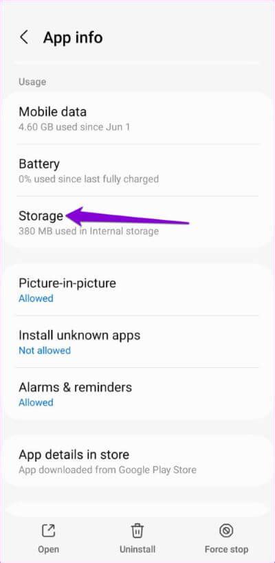Snímka obrazovky nastavení upozornení pre Android aplikáciu