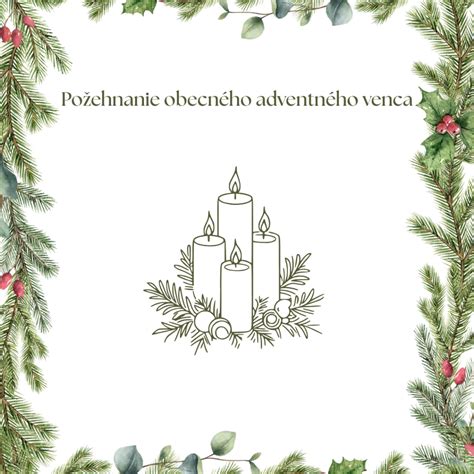 Ilustrácia adventného venca s horiacimi sviecami