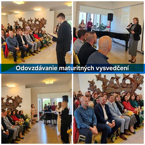 slávnostné odovzdávanie diplomov alebo maturitných vysvedčení s kyticami kvetov