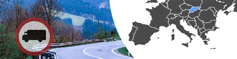 Mapa: Zákazy jazdy nákladných vozidiel v Európe