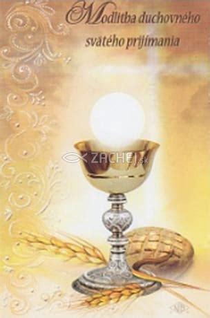 Schéma prijímania Eucharistie ako duchovného daru