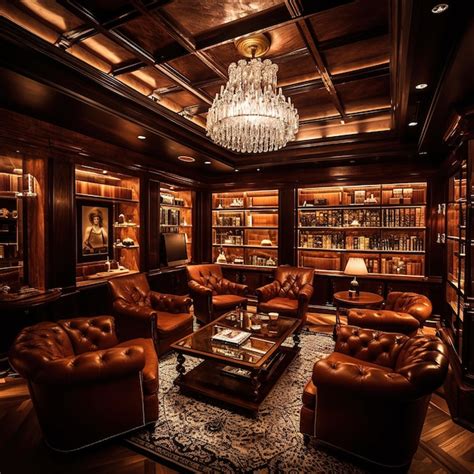 Fotka luxusného interiéru Cognac & Cigar Lounge
