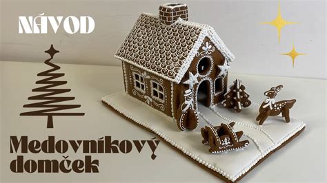 Medovníkový zrub s dekoráciami z praclíkov a tyčiniek