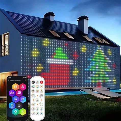 Závesné vianočné LED svetlá v interiéri a exteriéri