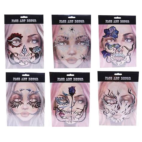 infografika znázorňujúca rôzne typy líčenia na tvár pre príležitosti ako Halloween, detské oslavy a festivaly