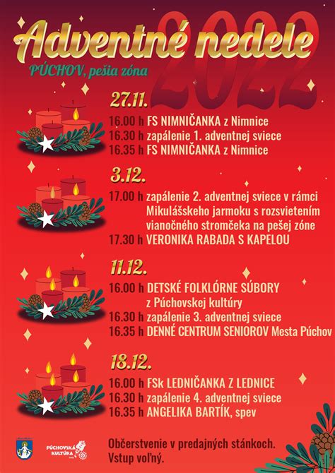 Schéma liturgického kalendára znázorňujúca štyri adventné nedele a ich význam.