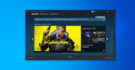 Ilustrácia rozhrania nastavení obchodu v počítačovej aplikácii Steam