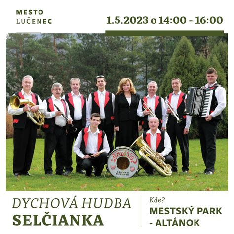 Fotografia Dychovej hudby Selčianka počas vystúpenia