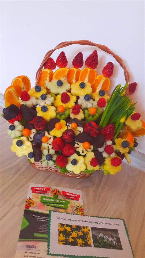 Príklad ovocnej kytice a mandarínkového stromčeka