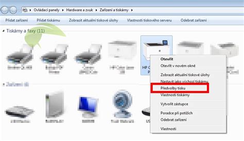 Nastavenie tlače v počítači