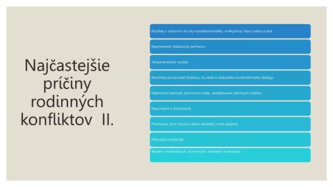 Schéma vzťahov a kultúrnych konfliktov v rodine