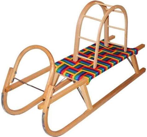 drevené sánky s opierkou