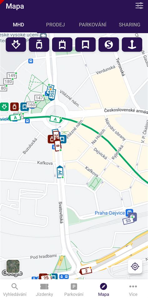 Mapa znázorňujúca polohu Thermalparku a hlavných ubytovacích kapacít v meste