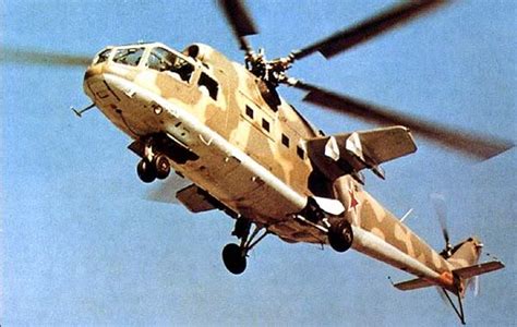 Historical photo or rendering of the Mil Mi-24 V-24 prototype