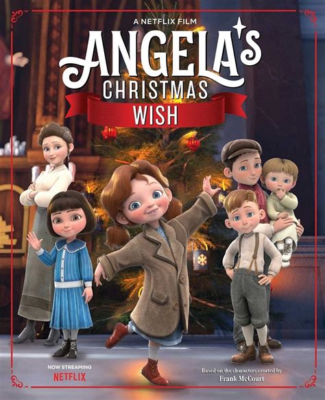 Ilustrácia animovaného filmu Angela's Christmas Wish, Angela s rodinou alebo vianočnými motívmi
