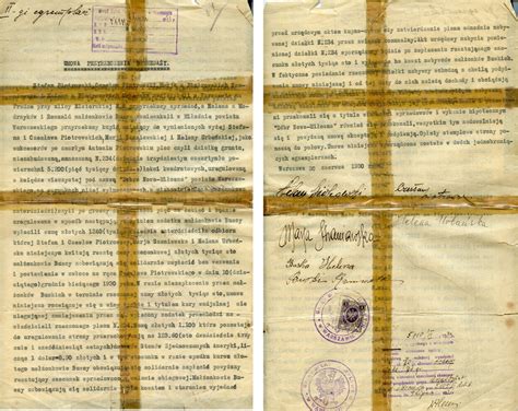 Fotografia dobového dokumentu o kapitulácii