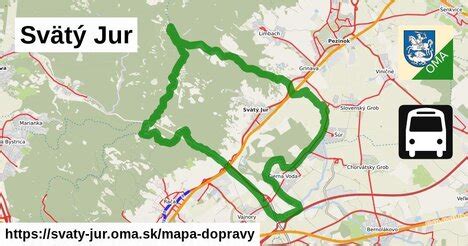 Mapa mesta Svätý Jur s vyznačeným umiestnením materskej školy.