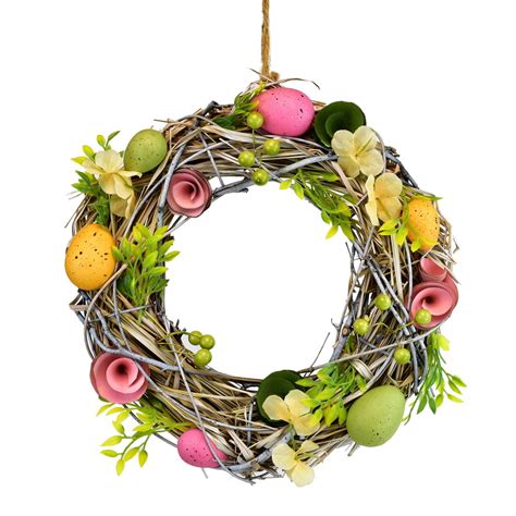 Ilustračné foto jarnej Veľkonočnej výzdoby s kvetmi a vajíčkami