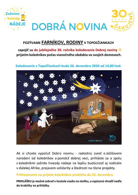 fotografia koledníkov Dobrej noviny