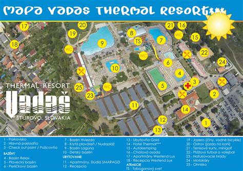 mapa rekreačnej oblasti Vadaš a centra mesta Štúrovo