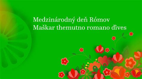 Tematické foto: Oslava Medzinárodného dňa Rómov s rómskymi symbolmi