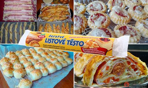 pestrá kolekcia párty jedál z lístkového cesta