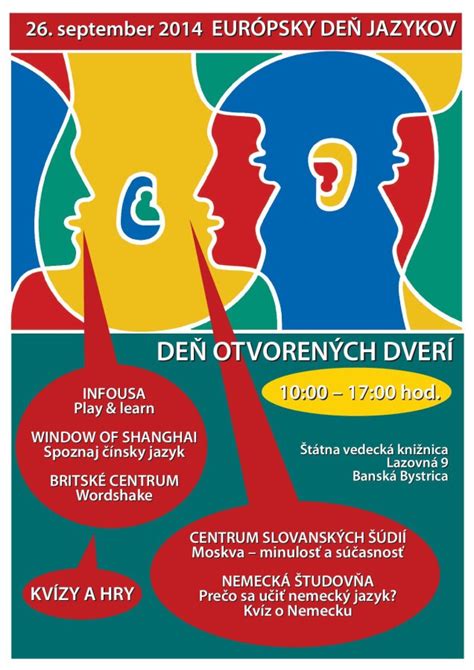 Koláž vizuálnych prvkov Európskeho dňa jazykov (loga, plagáty, súťaže)