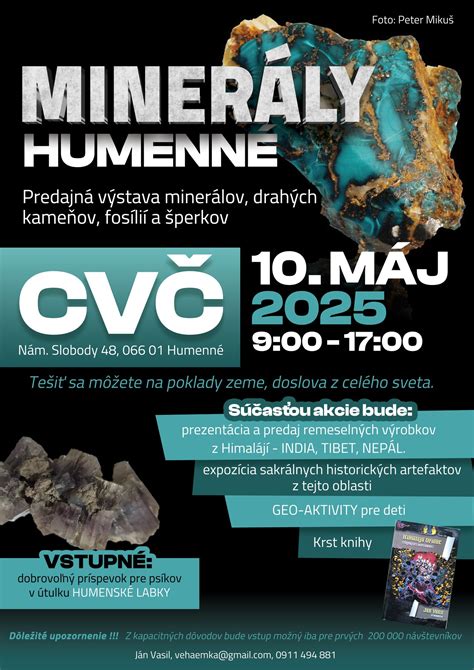 Foto vystavených minerálov a šperkov