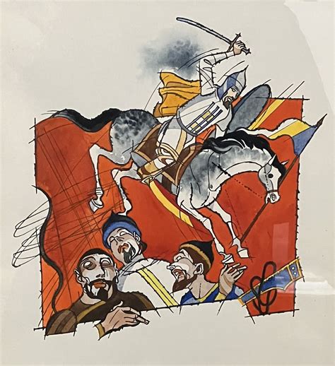 Ilustrácia alegorického voza s tanečníkmi počas Sitges karnevalu