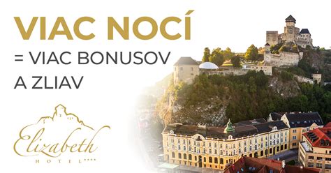Historický Hotel Elizabeth v Trenčíne s výhľadom na hrad