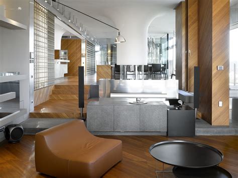 Interiér Vily Nečas s historickými prvkami a moderným zariadením