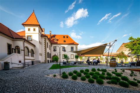 Panoramatická fotografia vinohradov Vinárstva Tajná s upraveným priestorom pre udalosť