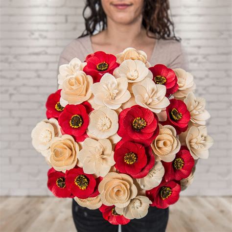 drevená kytica s prírodnou vôňou ako originálna a dlhotrvajúca alternatíva k čerstvým kvetom