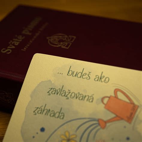 Ukážka pamätného listu s biblickým citátom