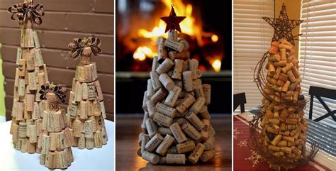 vianočný stromček vyrobený z korkových zátok