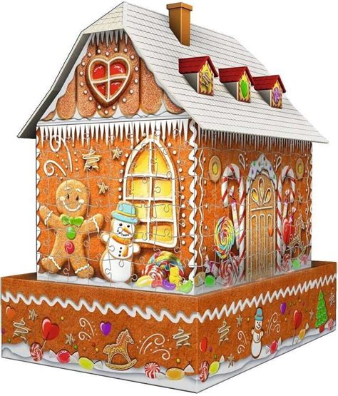 ilustrácia: perníková chalúpka zdobená cukrovinkami