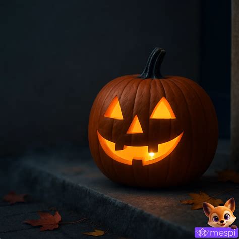 ilustračné foto Halloweenskej tekvice a jesenných dekorácií
