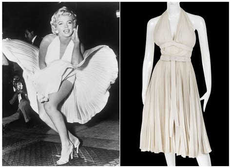 fotka Marilyn Monroe v ikonických bielych šatách nad vetracou mriežkou