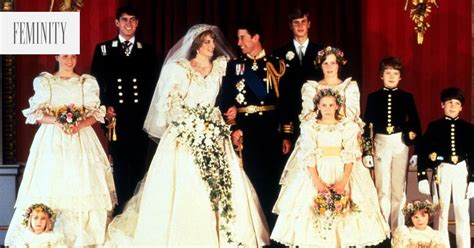 Ilustrácia svadobných šiat princeznej Diany s dlhou vlečkou a detailmi