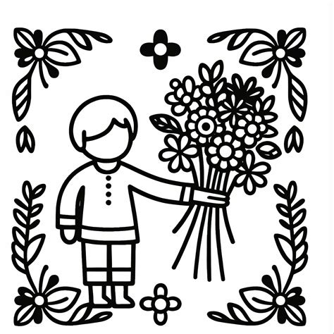 Ilustrácia: Dieťa odovzdáva kvet učiteľke