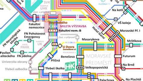 schéma grafikonu MHD Nitra na Vianoce