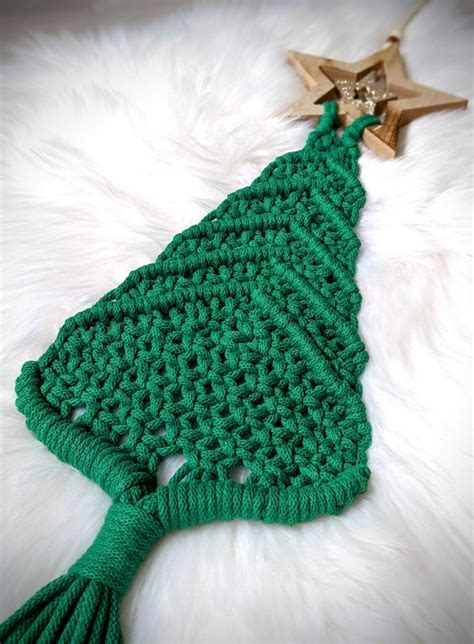 fotka: macrame vianočný stromček