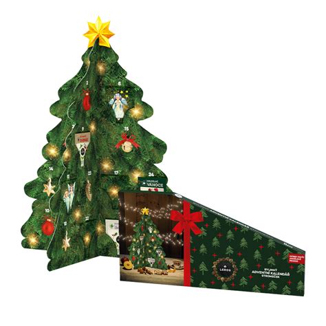 Adventný kalendár z polystyrénového stromčeka