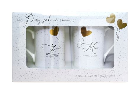 Sada personalizovaných hrnčekov s dátumom svadby